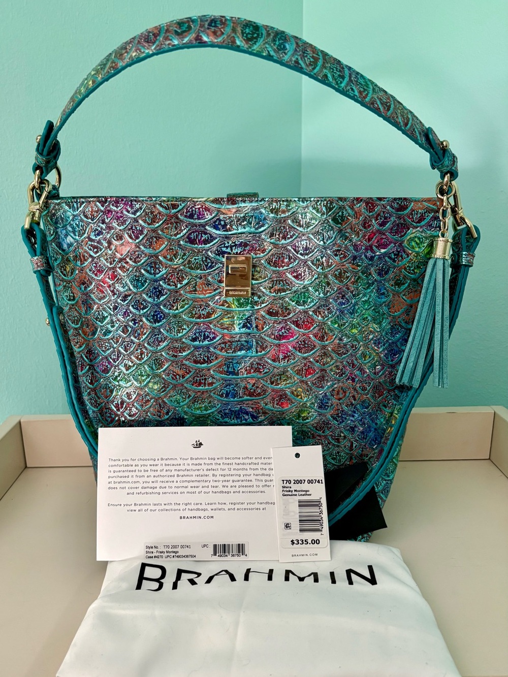 Brahmin Shira Frisky Montego Leather Bag
